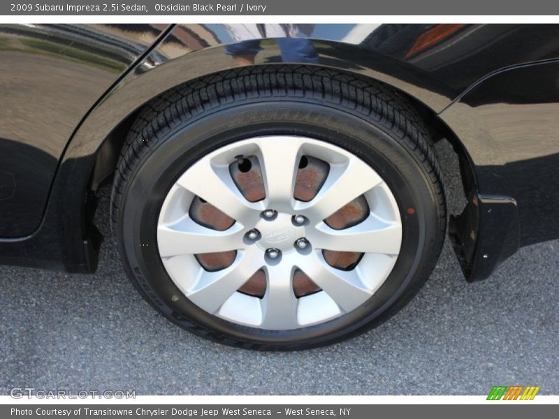 Obsidian Black Pearl / Ivory 2009 Subaru Impreza 2.5i Sedan