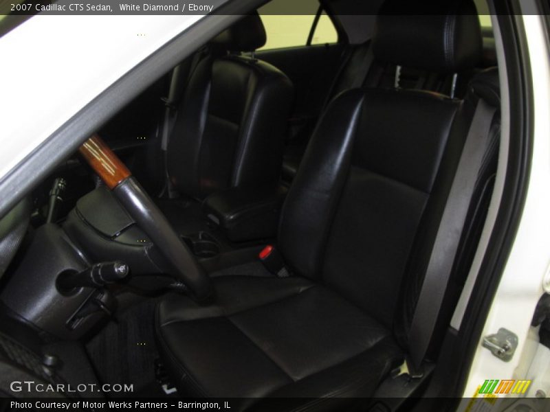 White Diamond / Ebony 2007 Cadillac CTS Sedan