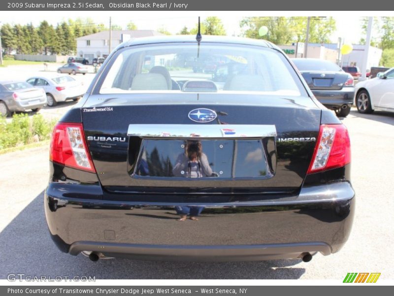 Obsidian Black Pearl / Ivory 2009 Subaru Impreza 2.5i Sedan