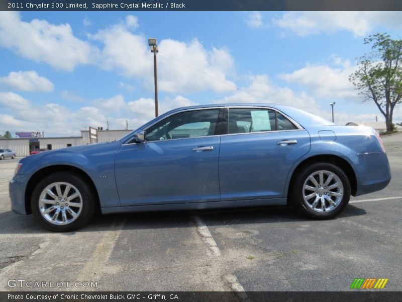 Sapphire Crystal Metallic / Black 2011 Chrysler 300 Limited