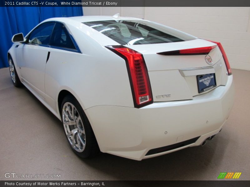 White Diamond Tricoat / Ebony 2011 Cadillac CTS -V Coupe