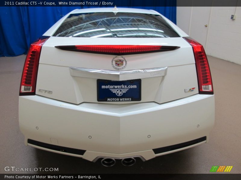 White Diamond Tricoat / Ebony 2011 Cadillac CTS -V Coupe