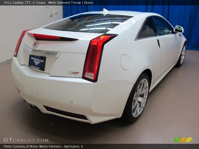 White Diamond Tricoat / Ebony 2011 Cadillac CTS -V Coupe