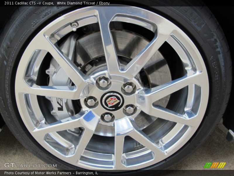 White Diamond Tricoat / Ebony 2011 Cadillac CTS -V Coupe