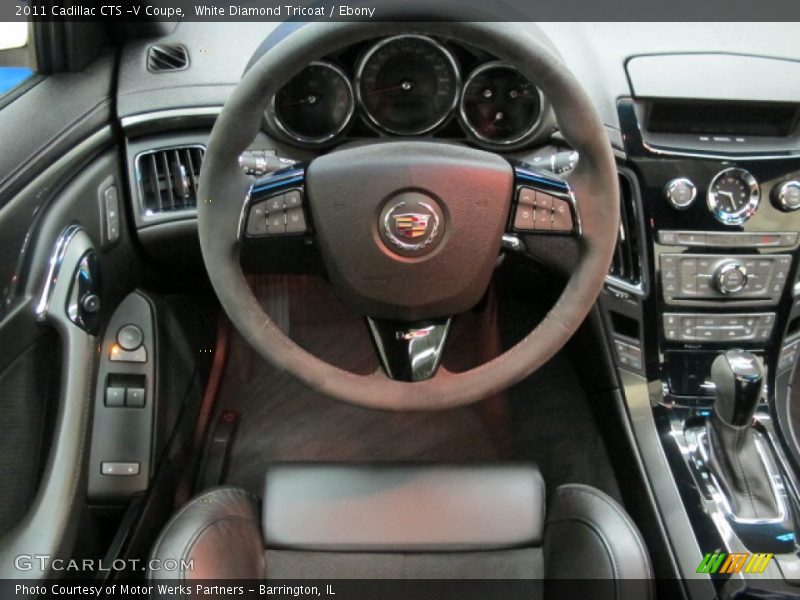 White Diamond Tricoat / Ebony 2011 Cadillac CTS -V Coupe