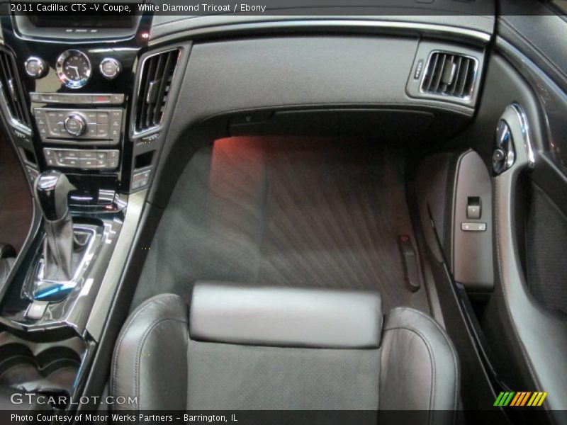 White Diamond Tricoat / Ebony 2011 Cadillac CTS -V Coupe