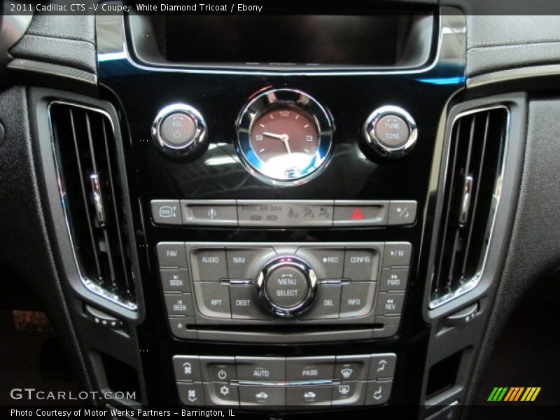 White Diamond Tricoat / Ebony 2011 Cadillac CTS -V Coupe