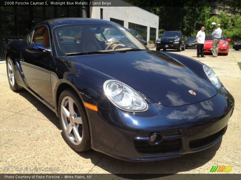 Midnight Blue Metallic / Sand Beige 2008 Porsche Cayman S