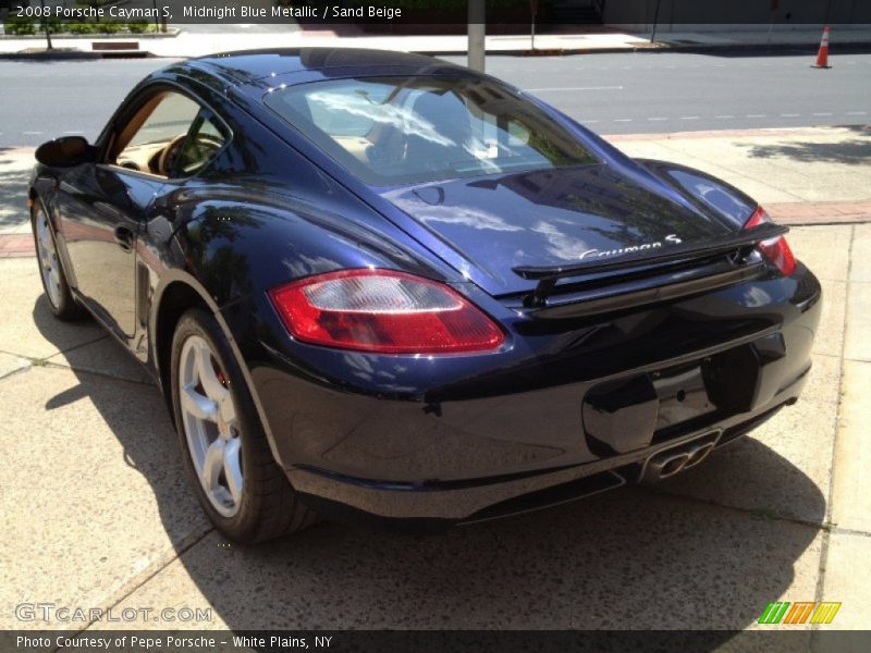 Midnight Blue Metallic / Sand Beige 2008 Porsche Cayman S