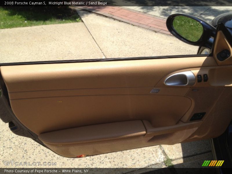 Midnight Blue Metallic / Sand Beige 2008 Porsche Cayman S