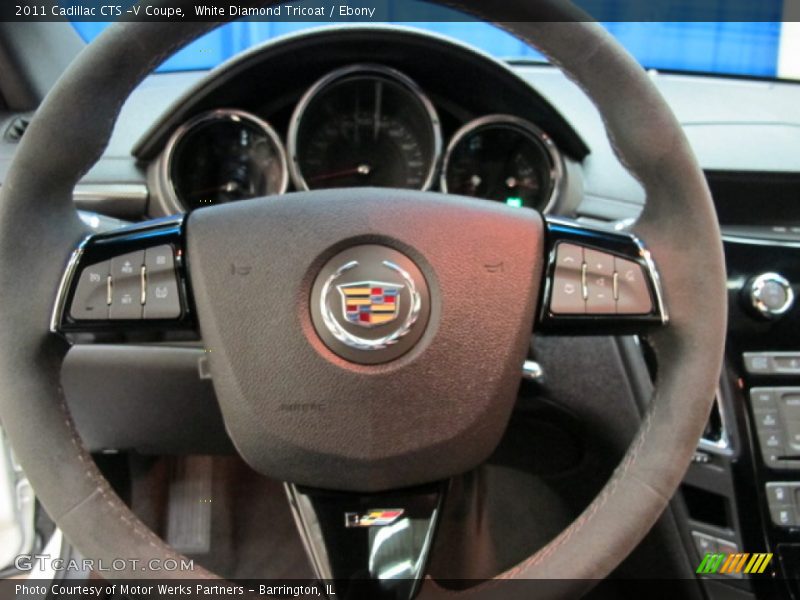 White Diamond Tricoat / Ebony 2011 Cadillac CTS -V Coupe