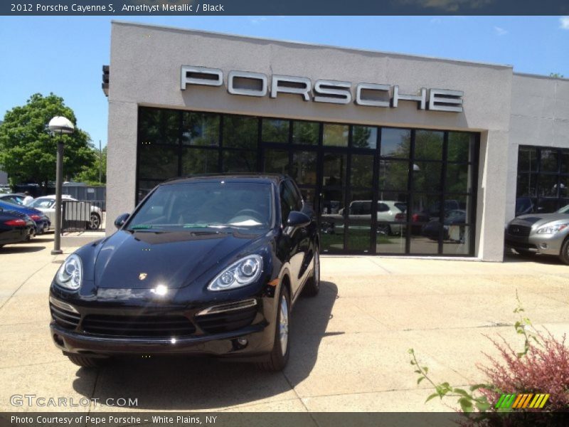 Amethyst Metallic / Black 2012 Porsche Cayenne S