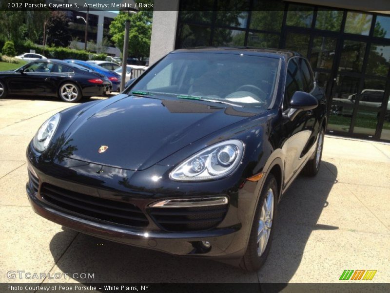 Amethyst Metallic / Black 2012 Porsche Cayenne S