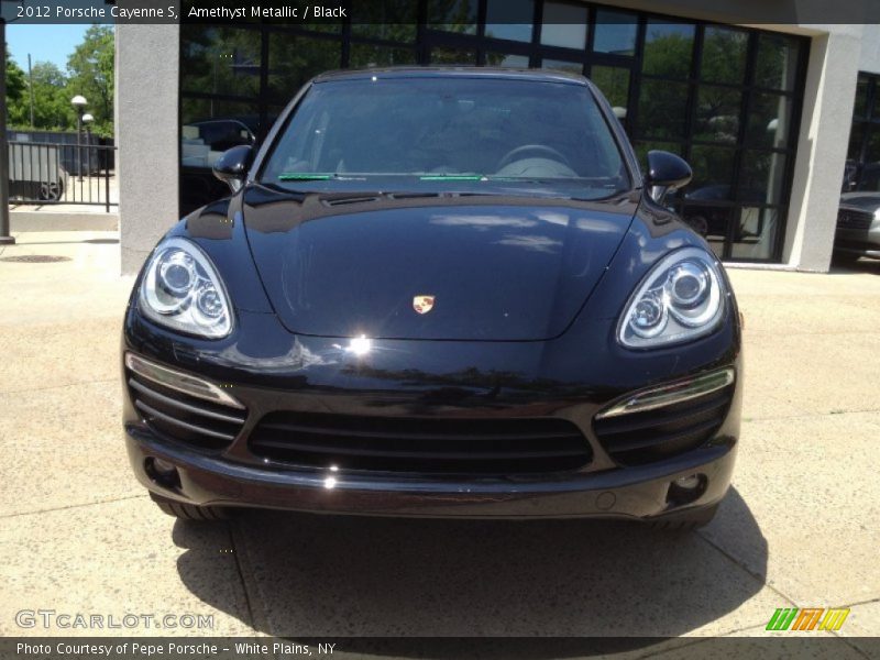 Amethyst Metallic / Black 2012 Porsche Cayenne S