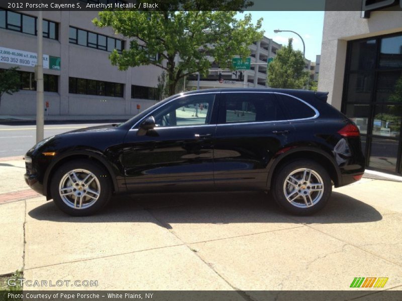 Amethyst Metallic / Black 2012 Porsche Cayenne S