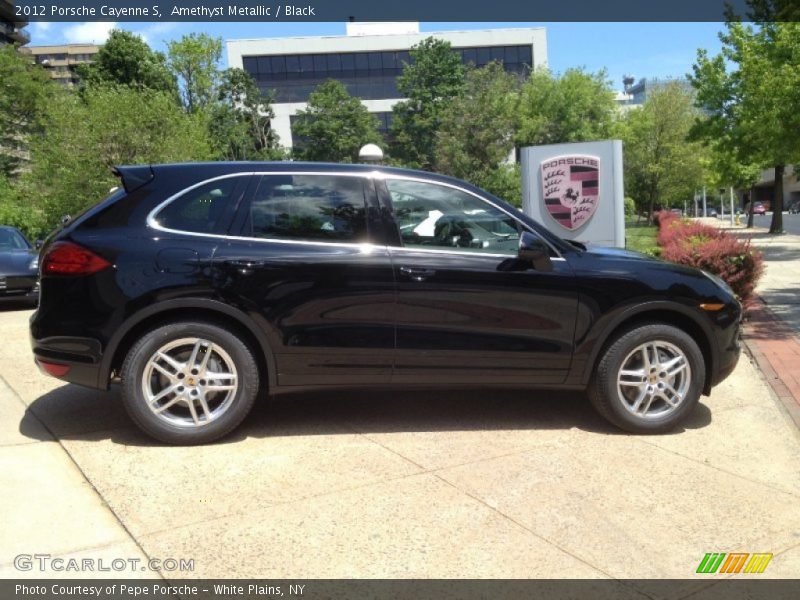 Amethyst Metallic / Black 2012 Porsche Cayenne S