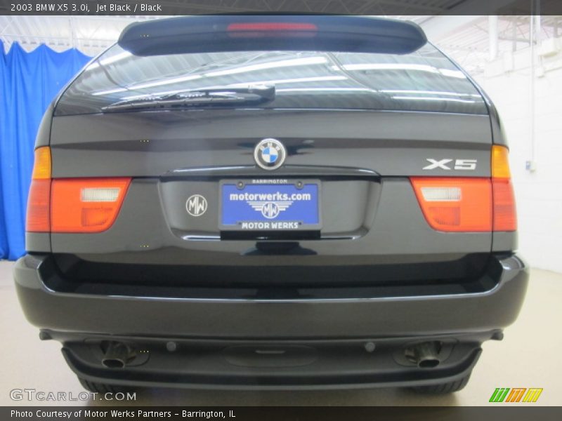 Jet Black / Black 2003 BMW X5 3.0i