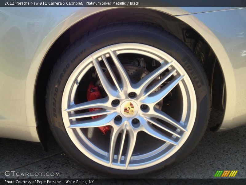 Platinum Silver Metallic / Black 2012 Porsche New 911 Carrera S Cabriolet
