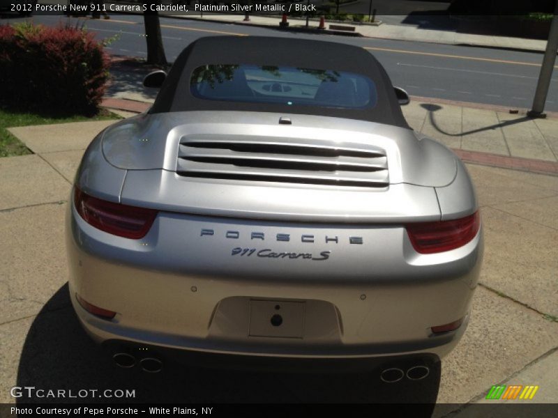 Platinum Silver Metallic / Black 2012 Porsche New 911 Carrera S Cabriolet