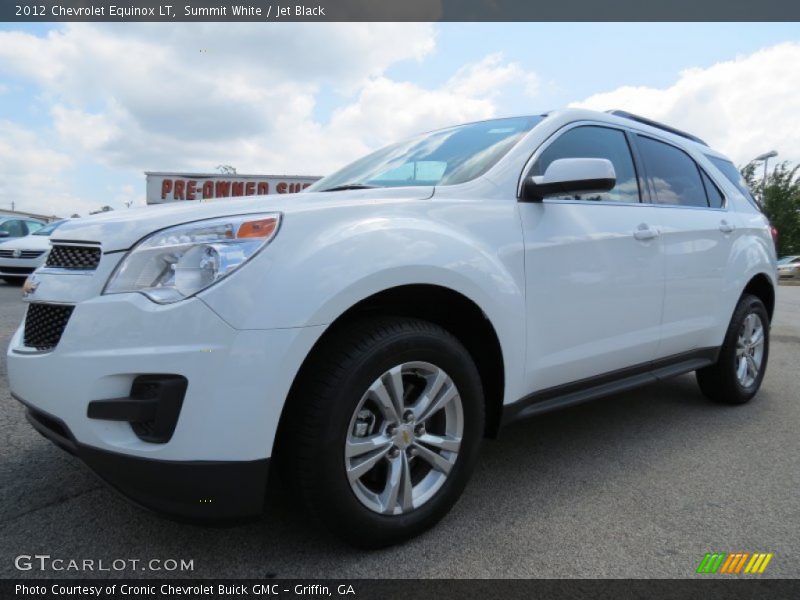 Summit White / Jet Black 2012 Chevrolet Equinox LT