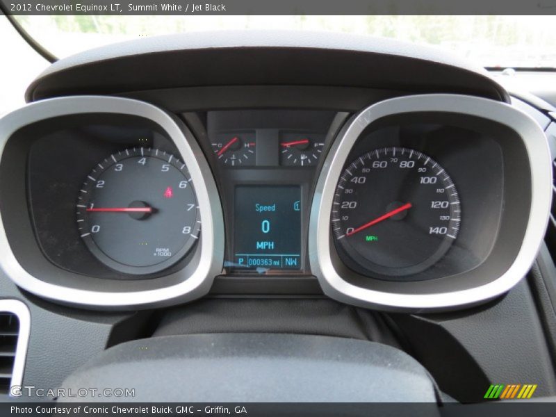 Summit White / Jet Black 2012 Chevrolet Equinox LT