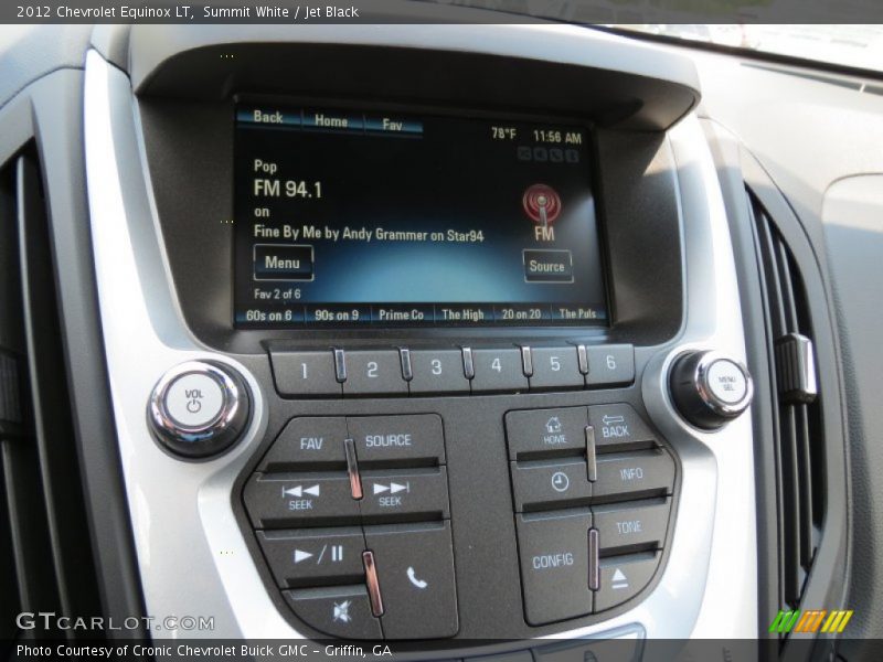 Summit White / Jet Black 2012 Chevrolet Equinox LT