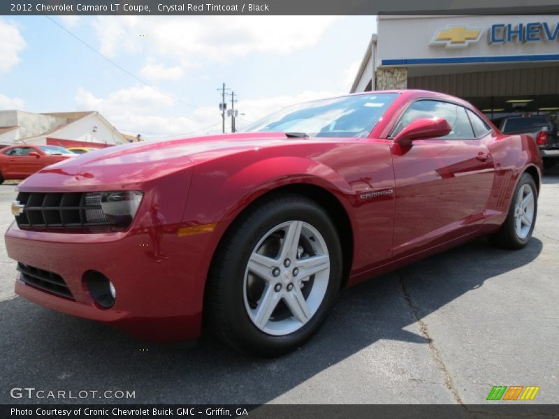 Crystal Red Tintcoat / Black 2012 Chevrolet Camaro LT Coupe