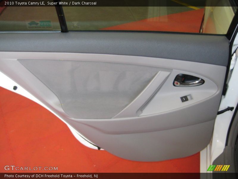 Super White / Dark Charcoal 2010 Toyota Camry LE