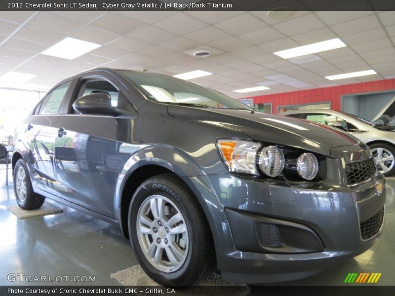 Cyber Gray Metallic / Jet Black/Dark Titanium 2012 Chevrolet Sonic LT Sedan