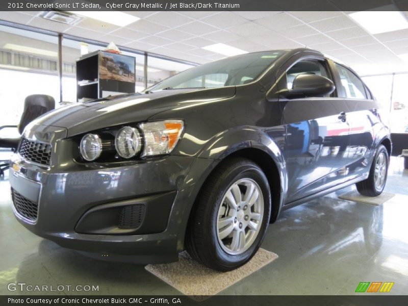 Cyber Gray Metallic / Jet Black/Dark Titanium 2012 Chevrolet Sonic LT Sedan