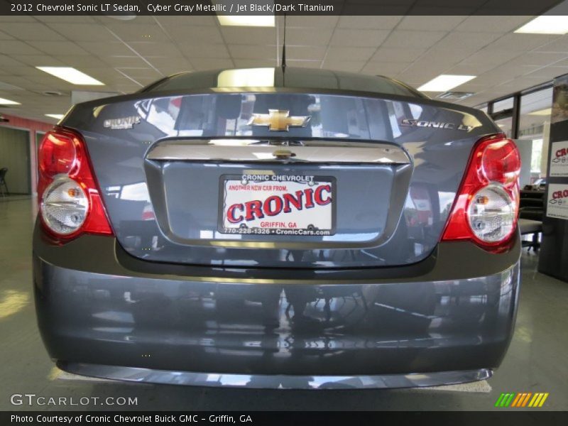 Cyber Gray Metallic / Jet Black/Dark Titanium 2012 Chevrolet Sonic LT Sedan