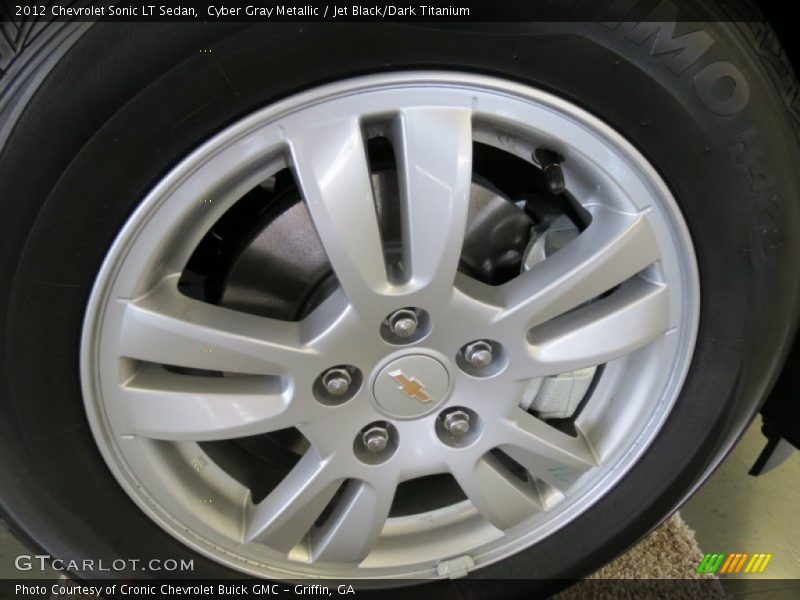 Cyber Gray Metallic / Jet Black/Dark Titanium 2012 Chevrolet Sonic LT Sedan