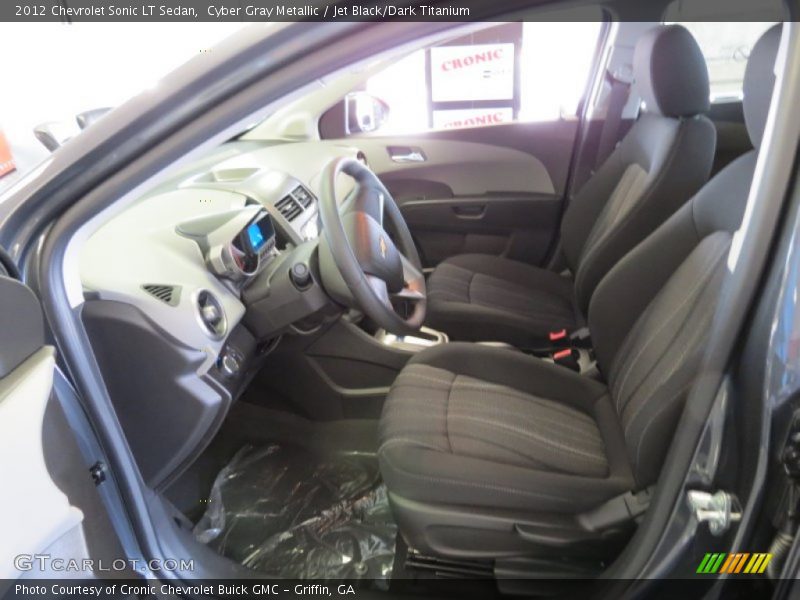 Cyber Gray Metallic / Jet Black/Dark Titanium 2012 Chevrolet Sonic LT Sedan