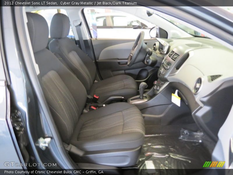 Cyber Gray Metallic / Jet Black/Dark Titanium 2012 Chevrolet Sonic LT Sedan
