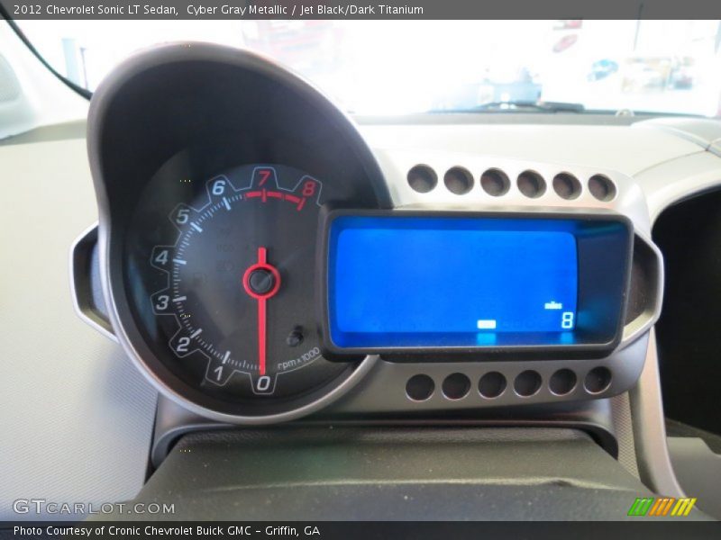 Cyber Gray Metallic / Jet Black/Dark Titanium 2012 Chevrolet Sonic LT Sedan