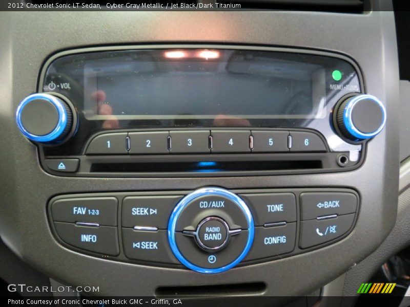 Cyber Gray Metallic / Jet Black/Dark Titanium 2012 Chevrolet Sonic LT Sedan