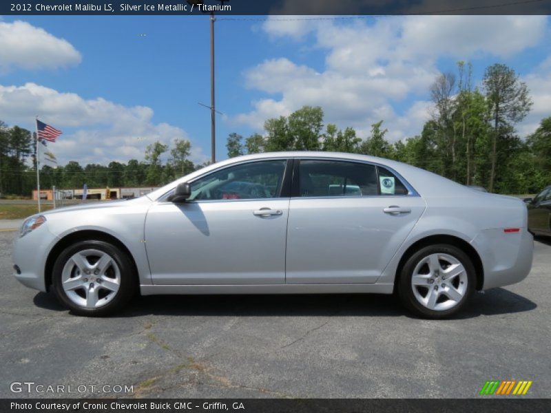 Silver Ice Metallic / Titanium 2012 Chevrolet Malibu LS