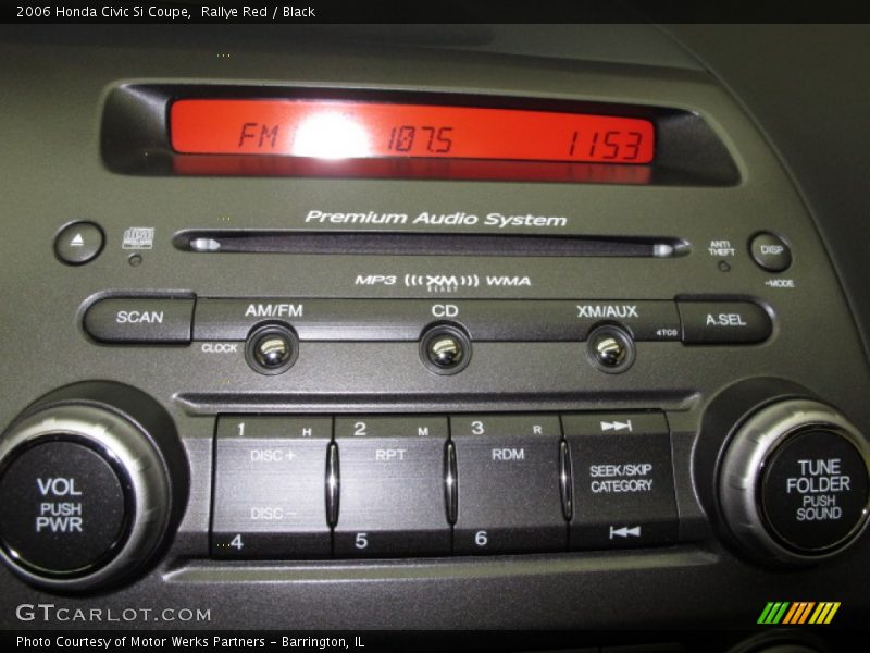 Audio System of 2006 Civic Si Coupe