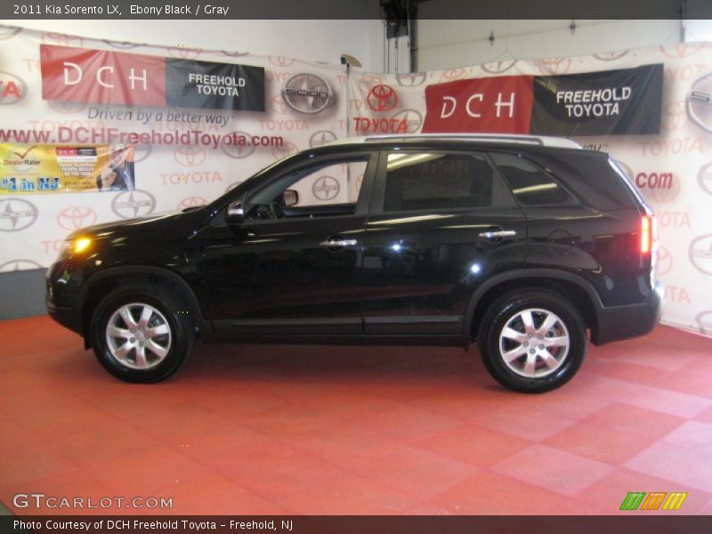 Ebony Black / Gray 2011 Kia Sorento LX