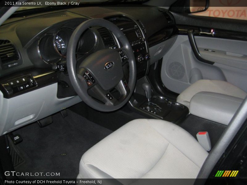 Ebony Black / Gray 2011 Kia Sorento LX
