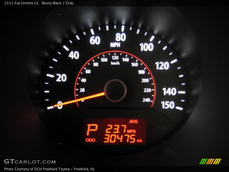 Ebony Black / Gray 2011 Kia Sorento LX