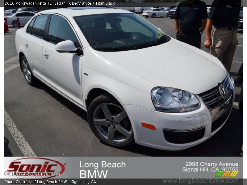 Candy White / Titan Black 2010 Volkswagen Jetta TDI Sedan