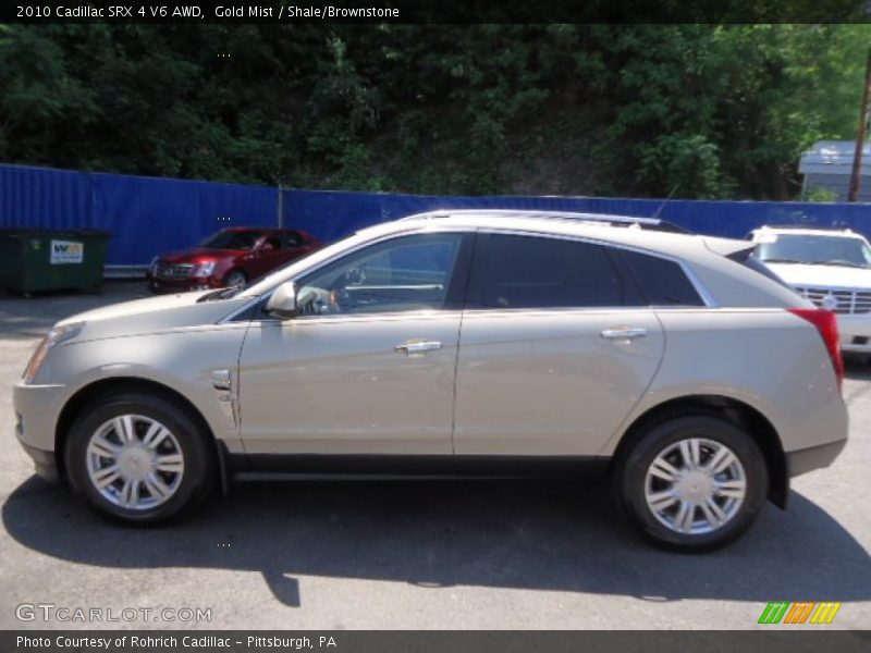 Gold Mist / Shale/Brownstone 2010 Cadillac SRX 4 V6 AWD