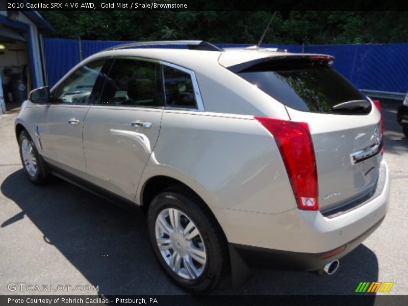 Gold Mist / Shale/Brownstone 2010 Cadillac SRX 4 V6 AWD