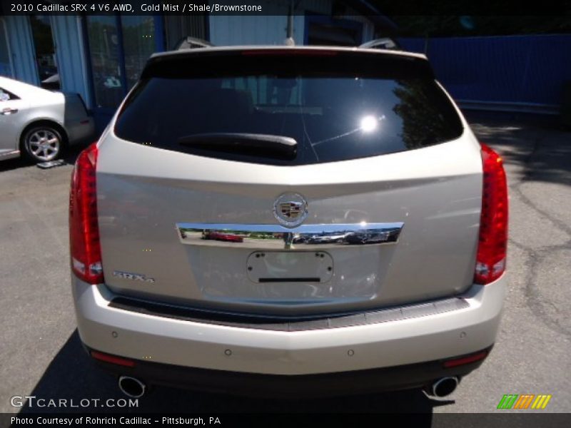 Gold Mist / Shale/Brownstone 2010 Cadillac SRX 4 V6 AWD