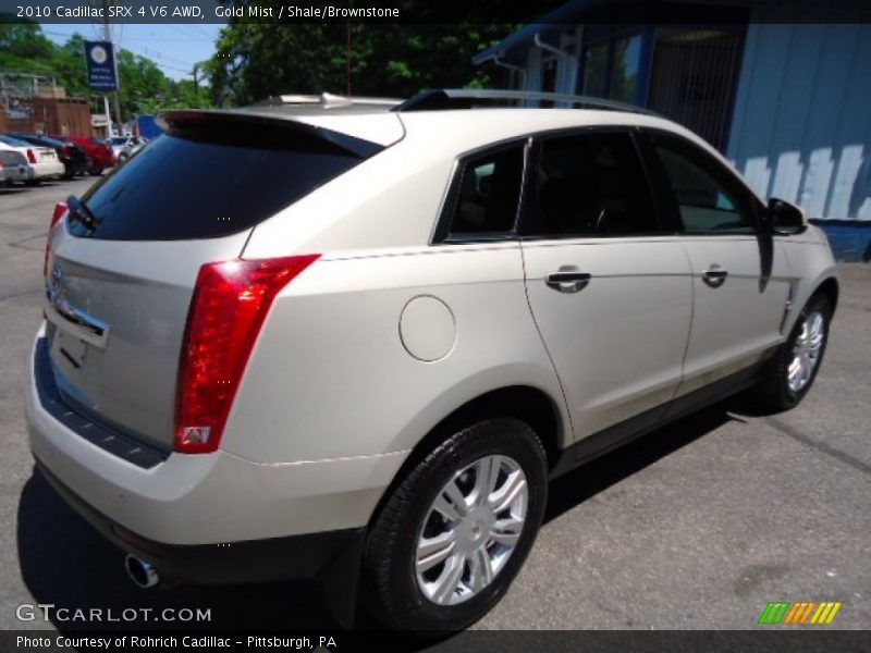 Gold Mist / Shale/Brownstone 2010 Cadillac SRX 4 V6 AWD