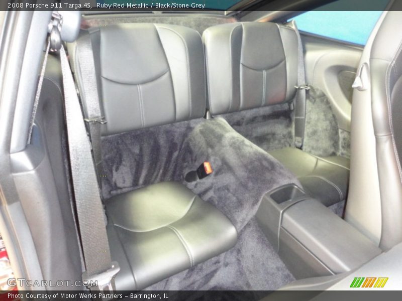 Ruby Red Metallic / Black/Stone Grey 2008 Porsche 911 Targa 4S
