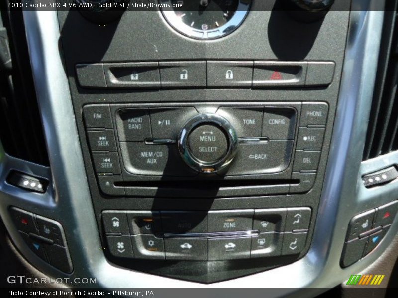 Gold Mist / Shale/Brownstone 2010 Cadillac SRX 4 V6 AWD