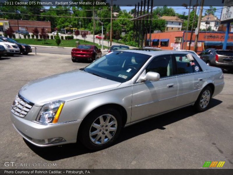 Radiant Silver Metallic / Ebony 2011 Cadillac DTS Premium