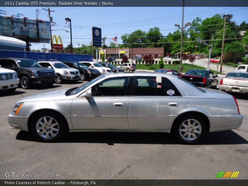 Radiant Silver Metallic / Ebony 2011 Cadillac DTS Premium